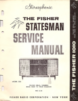 Fisher STATESMAN-1010 - Service Manual 